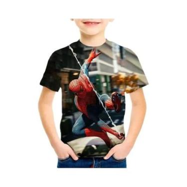 Imagem de Camisetas Infantis De Verão Marvel Spiderman, Camisetas De Manga Curta