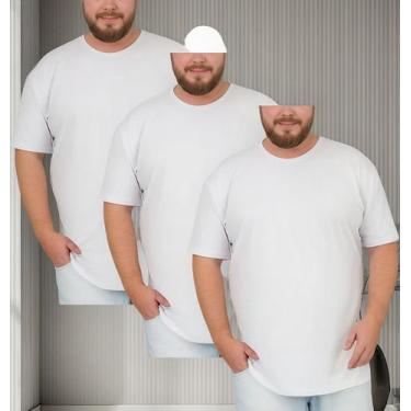 Imagem de Kit 3 Camisetas Masculinas Algodão Egipcio Cores Vibrantes - Genérica,