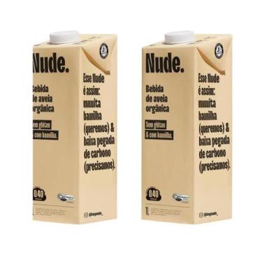 Imagem de Kit 2 caixas bebida de aveia nude orgânica baunilha sem glúten 1l  alt