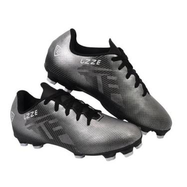 Imagem de Chuteira Campo Adulto Gramado Travas UZ Costurado  - Winner, Preto, 37