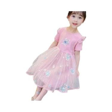 Imagem de Vestido De Princesa Elsa Da Disney Para Meninas, Vestido De Festa Infa