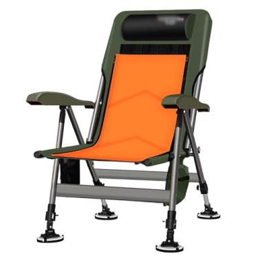 Imagem de Cadeira de pesca, cadeira de acampamento, leve, dobrável, almofada respirável, pesca, praia, piquenique, acampamento