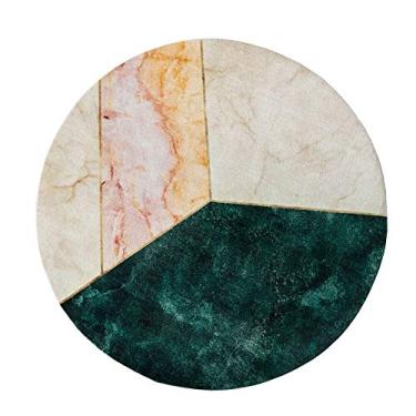 Imagem de Tapete super macio simples criativo para sala de estar, mesa de café, quarto, tapete redondo para sala de estar (tamanho: 120 cm 120 cm)