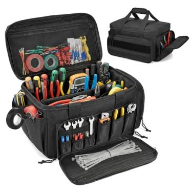 Imagem de Bolsa de Ferramentas Profissional Grande Multiuso Portátil para Organização e Armazenam...
