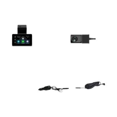 Imagem de Câmera Veicular 4G 2K Com Dupla Lente, Tela De 3 Polegadas, WiFi, Rast