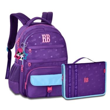 Imagem de Mochila com Estojo Fichário Rebecca Bonbon Jacquard Premium-Feminino