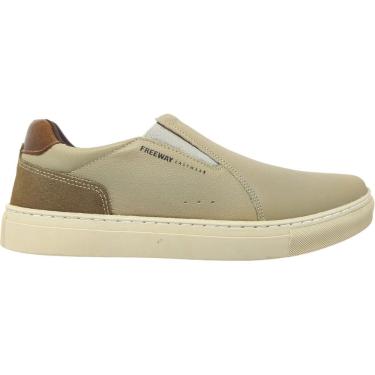 Imagem de Sapato Iate Casual Masculino Dia a Dia Passeio  Em Couro Calce Fácil Free Way Box05