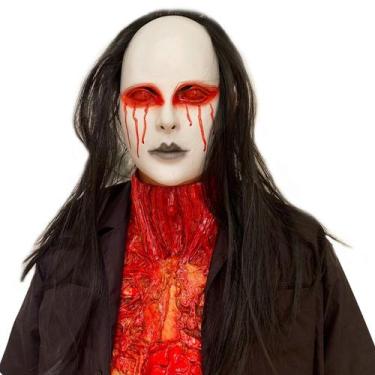 Imagem de Máscara de cosplay Halloween Horror Bloody Rotten Face Zombie - yiweis