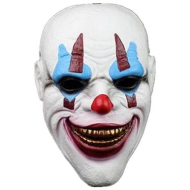Imagem de Máscara de látex de palhaço Counterattack para fantasia de carnaval de
