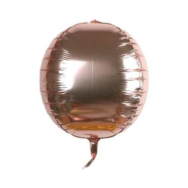 Imagem de Balões Redondos Dourados 4D De 22 Polegadas Verde E Roxo Com Franjas, 