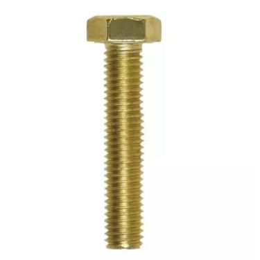 Imagem de Kit 10 Parafuso Sextavado Latão 1/4x2.1/2 Ri Unc - FERRARI PARAFUSOS