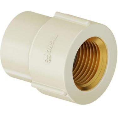 Imagem de Luva Transição CPVC Bege Aquatherm Para Condução Canos Tubo Água Quent
