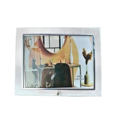 Imagem de Porta retrato de vidro horizontal 20x15cm - SANXIA