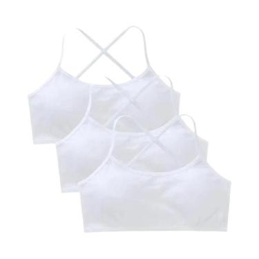 Imagem de Sutiãs De Treinamento Para Meninas De 8 a 14 Anos, Algodão Acolchoado,