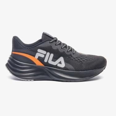 Imagem de Tênis Fila Comet 2 Masculino - Original, 41, Preto, Laranja