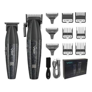 Imagem de Kit De Máquina De Barbeiro Pro Clipper Trimmer Vgr V-640 9000 Rpm, Cor