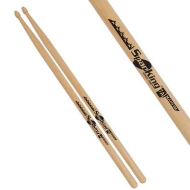 Imagem de Baquetas Marfim 7A Spanking O Par De Bateria Madeira Natural