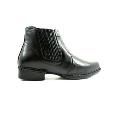Imagem de Bota Capelli Boots Em Couro Confort Elástica Costurada - Ref 2700, 38,