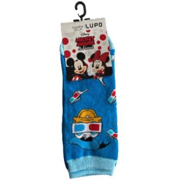 Imagem de Meia Lupo Infantil Meninos Disney Punho Soft Cano Médio Algodão, 2300,