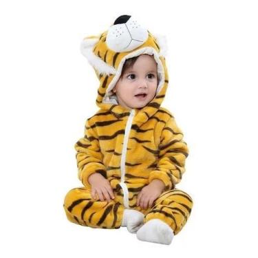 Imagem de Macacão Fantasia Infantil Bebê Urso Ursinho Tigre Onça - Michley, Lara