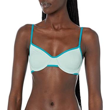Imagem de Hanes Dhy208 com aro sem forro ecológico feminino, Celadon/Oceanstorm macio, 36B