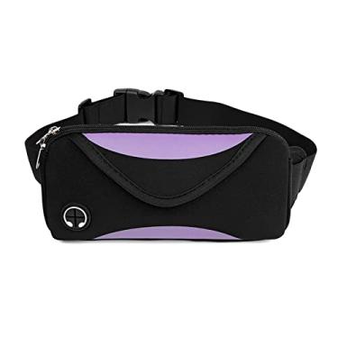 Imagem de Bolsa de cintura de corrida cinto esportivo à prova d'água masculino feminino pochete de maratona com 3 zíperes ajustáveis bolsa de armazenamento respirável serve para todos os telefones,