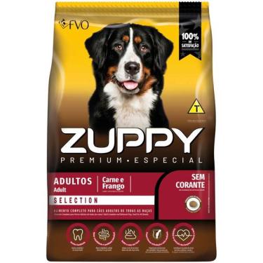 Imagem de Ração Seca Zuppy Carne e Frango para Cães Adultos - 15 Kg