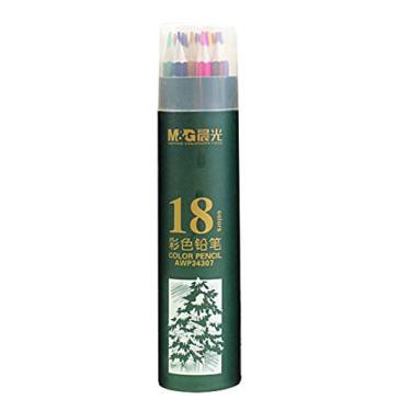 Imagem de Conjunto de lápis de cor Bestgift ideal para esboços infantis com caixa de armazenamento 18 cores 0,130,65 cm