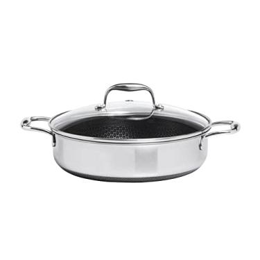 Imagem de Oxford Frigideira Multiuso Reta Em Aço Inox 26cm 4,7l Cookingpro Hive