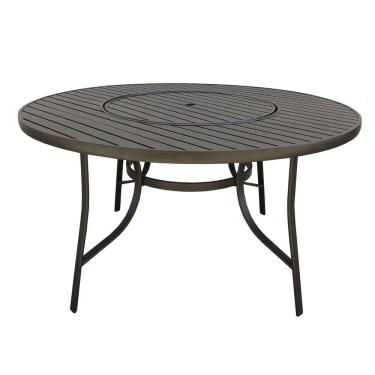 Imagem de Mesa Redonda Alumínio 150cm com Giratória Central Porto Rico Portinaty Café