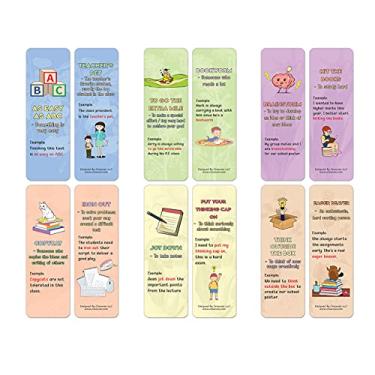 Imagem de Creanoso Fun Idioms for Children Series 1 - Idiomas escolares (10 conjuntos x 6 cartões) - Presentes de qualidade premium para comprar em massa Incentivos