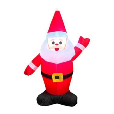 Imagem de Papai Noel Inflável Com Luz Led Decoração Natal Bivolt 1,00m - Top Nat