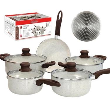 Imagem de Jogo De Panelas Florença 5 Peças Revestimento Antiaderente Indução - H