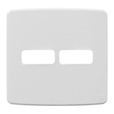 Imagem de Placa 4x4 2 posições branco compose - weg