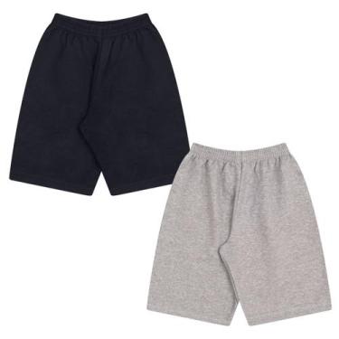 Imagem de Kit 2 Short Bermuda Masculina Menino Infanto Juvenil Escolar - Aymee, 
