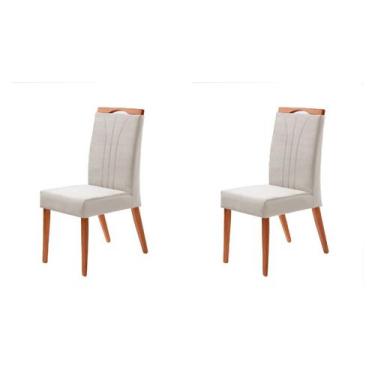 Imagem de Kit 2 Cadeiras Milão - Linho Espanha - Gran Decore