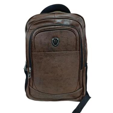 Imagem de Mochila Impermeável Escolar Fashion - 9112, Marrom 