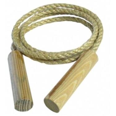 Imagem de Corda De Pular Sisal 1,60m Infantil Brinquedo Prenda Com 10 unidades. 