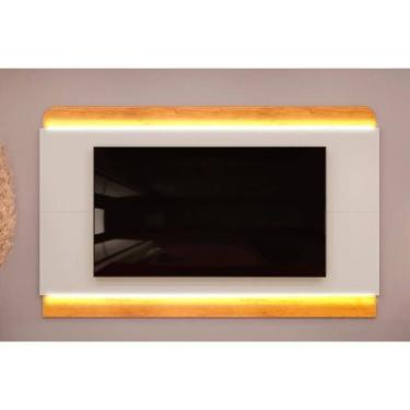 Imagem de Painel Home Para Tv Até 75 Polegadas Nadine Com Led 219x136cm Bali-cedro - Dj Móveis