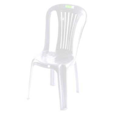 Imagem de Cadeira Plastica Sem Braco Laura Branco Topplastic