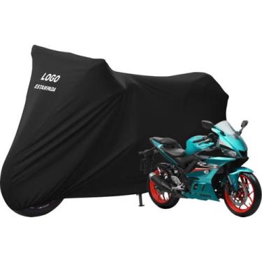 Imagem de Capa Protetora Para Moto Yamaha R3 Não Risca Pintura - Mz, Preta