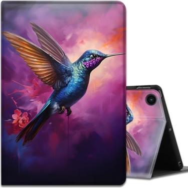 Imagem de Capa para Samsung Galaxy Tab A9 Plus 11 polegadas 2023, ângulos de visualização múltipla, com função hibernar/despertar automática para tablet Samsung Galaxy A9 + (SM-X210/X216/X218), pássaro floral