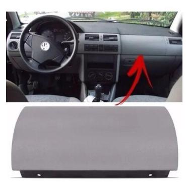 Imagem de Moldura Painel Gol Saveiro G3 Air Bag Cinza Flanel 2000 2001 2002 2003