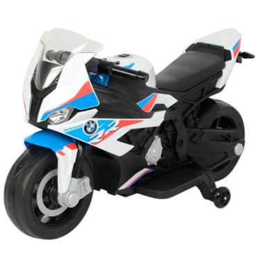 Imagem de Mini Moto Elétrica Infantil Bateria 12V Bmw S1000rr Som Farol Led Importway Bw365 Licenciada
