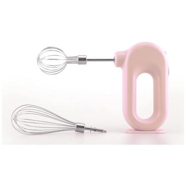 Imagem de MINI Batedeira de Mão com 4 Velocidades e Acessórios de Aço Inox, 4W, 110v, WYNBOOP EB002, Rosa