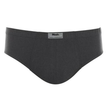 Imagem de Cueca Slip Mash 074.58 Algodão, Cinza chumbo, GG