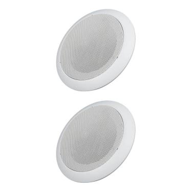 Imagem de Kit 2 Base Arandela de Teto Plastico Fiamon Para Alto Falante 6" Gesso