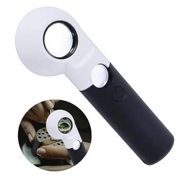Imagem de Rongon Lupa Portátil Com Luzes 16X 30X, 6 Leds, Lente Hd Para Inspeção De Moedas, Joias E Exploração