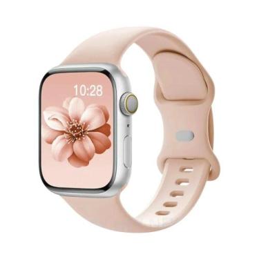 Imagem de Pulseira De Silicone De 45mm 44mm 40mm 41mm 49mm 38mm 42mm Para Apple 