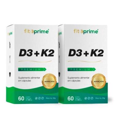 Imagem de Kit 2 Vitamina D3 com K2 60 Cápsulas Fitoprime